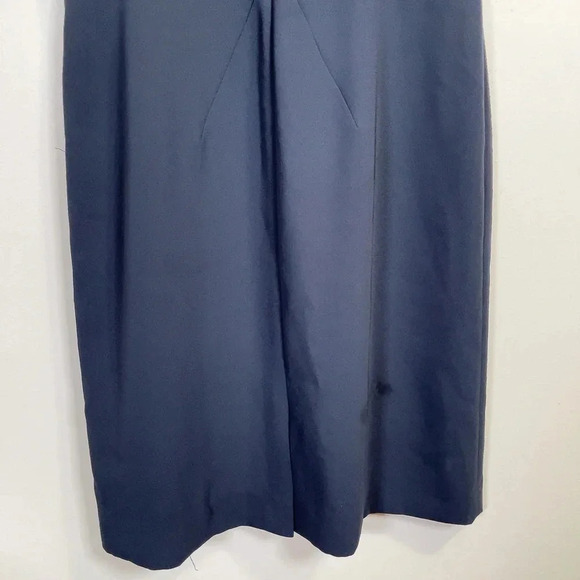 Tahari Lace Event Formal Sheath Navy Dress - Picture 9 of 12